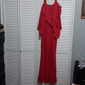 Fashion Nova jumpsuit M red